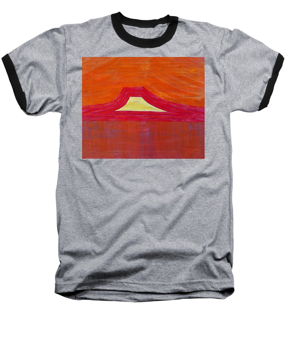 Painting Baseball T-Shirt featuring the painting Mount Pedernal original painting by Sol Luckman