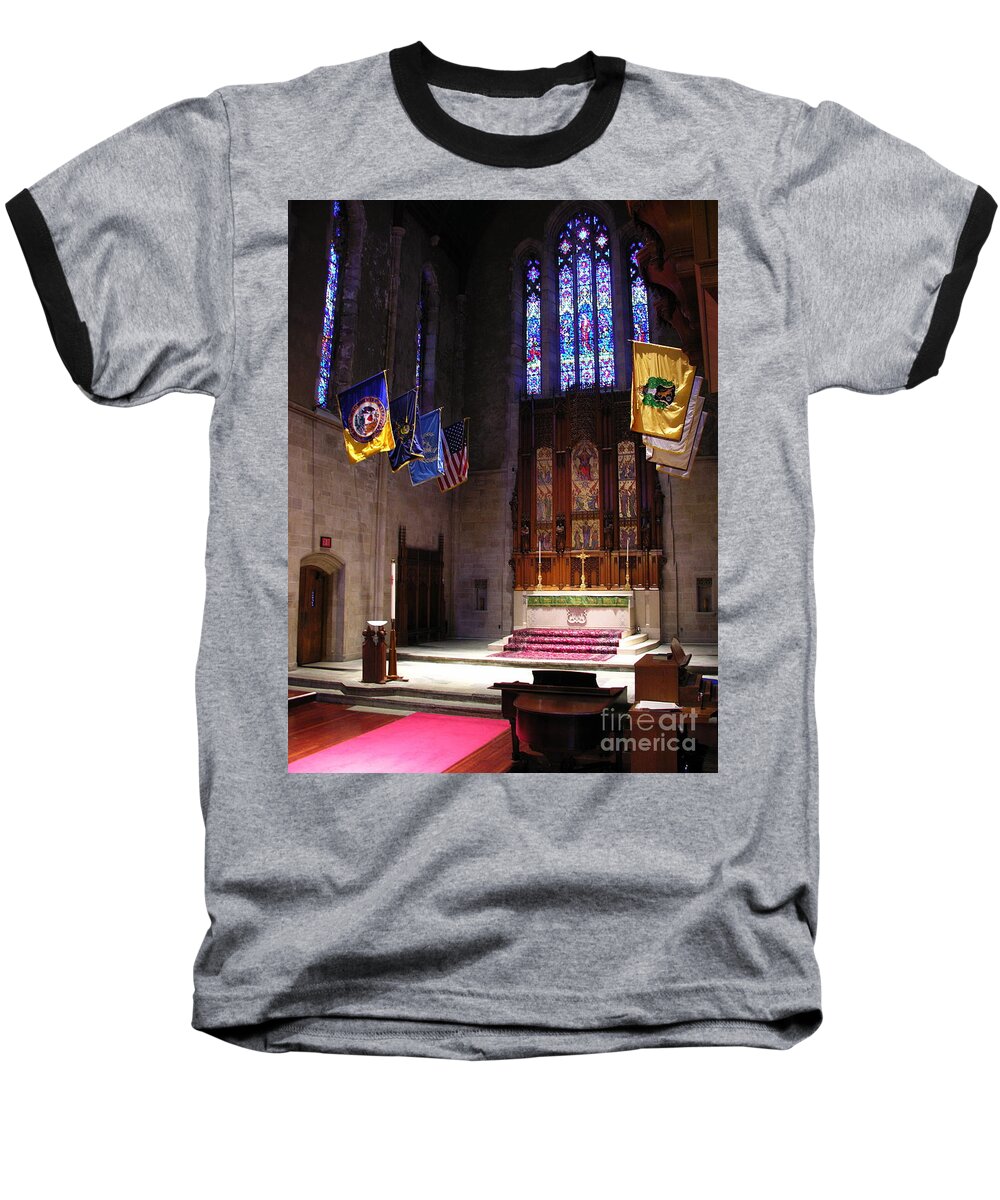 Muhlenberg College Baseball T-Shirt featuring the photograph Egner Memorial Chapel Altar by Jacqueline M Lewis