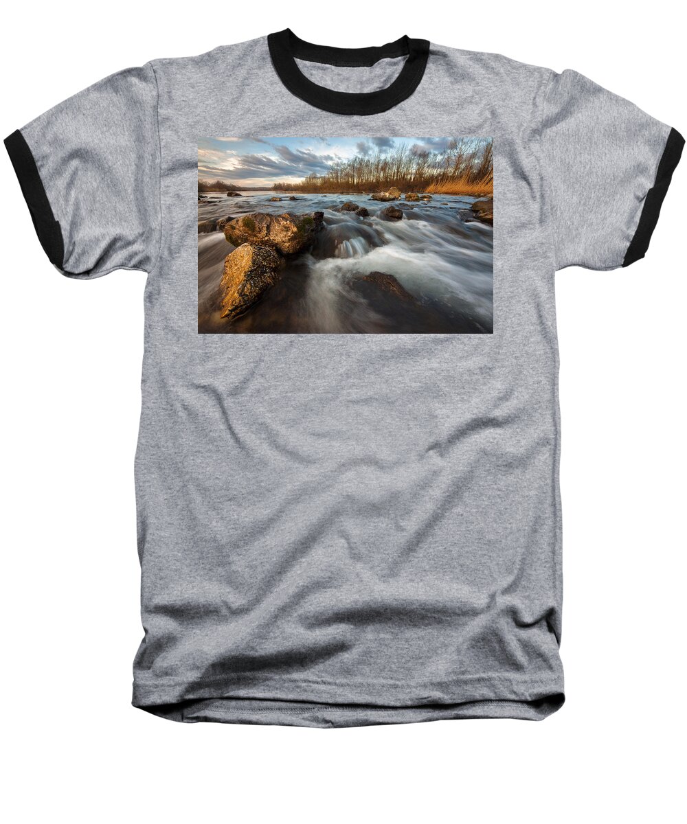 Landscape Baseball T-Shirt featuring the photograph My favorite spot by Davorin Mance