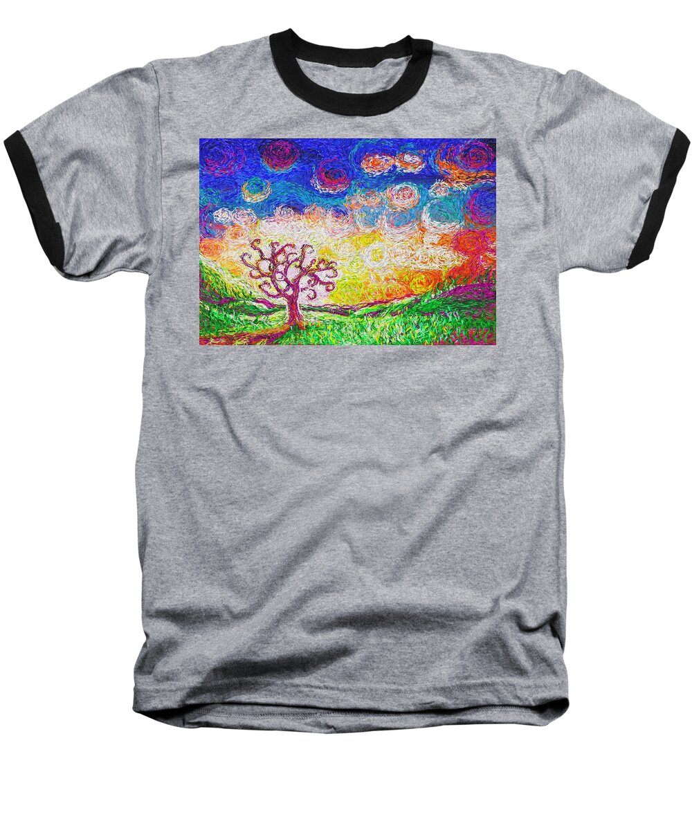 Impressionisim Baseball T-Shirt featuring the painting Nature 2 22 2015 by Hidden Mountain