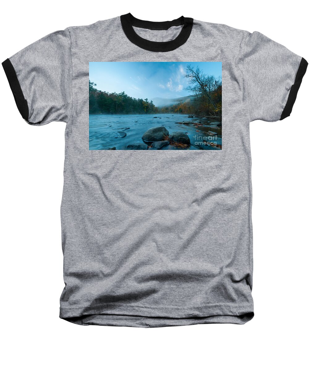 Connecticut Baseball T-Shirt featuring the photograph New England River - Twilight Along Housatonic Meadows by JG Coleman