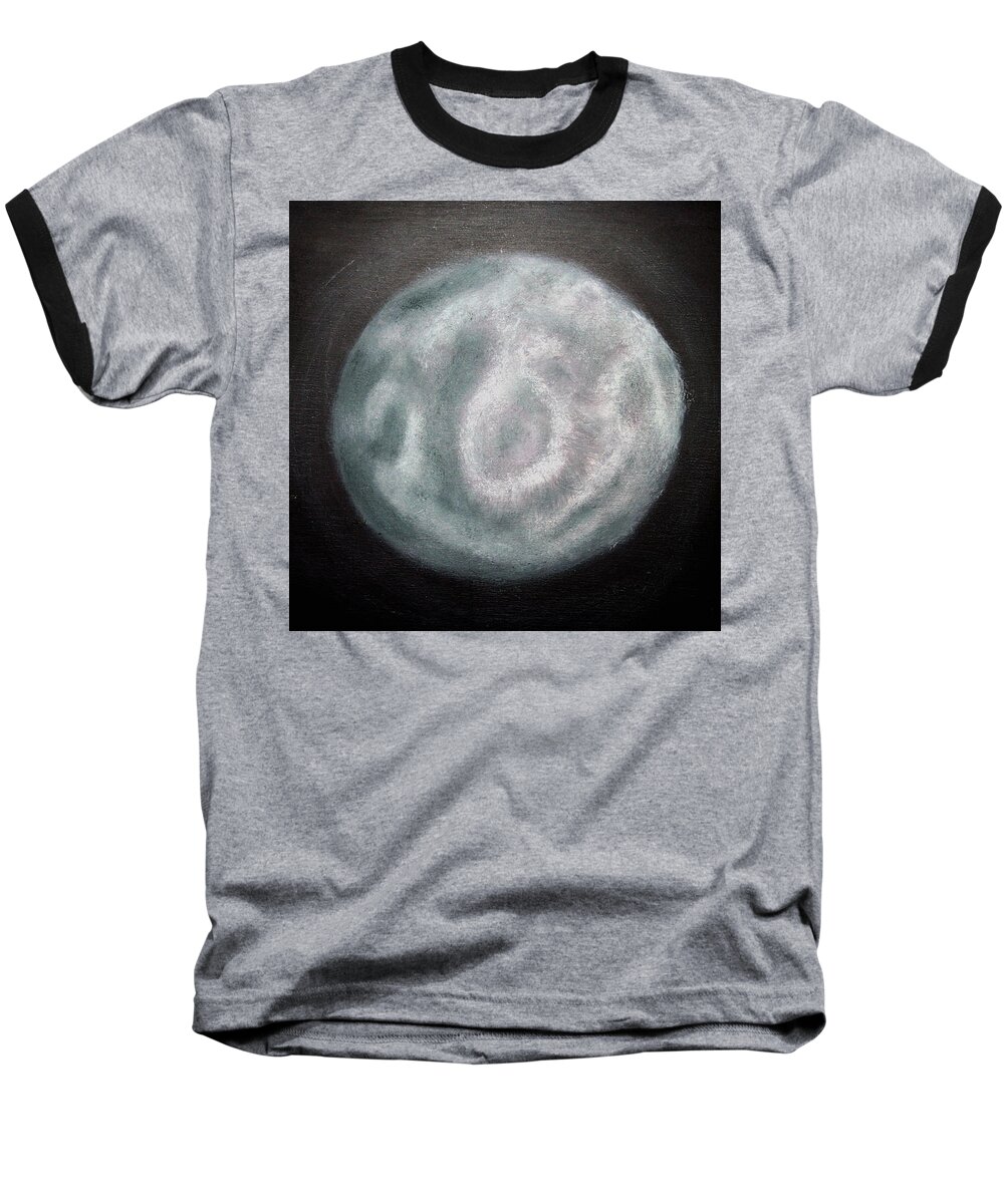 New Baseball T-Shirt featuring the painting New Moon by Joel Loftus