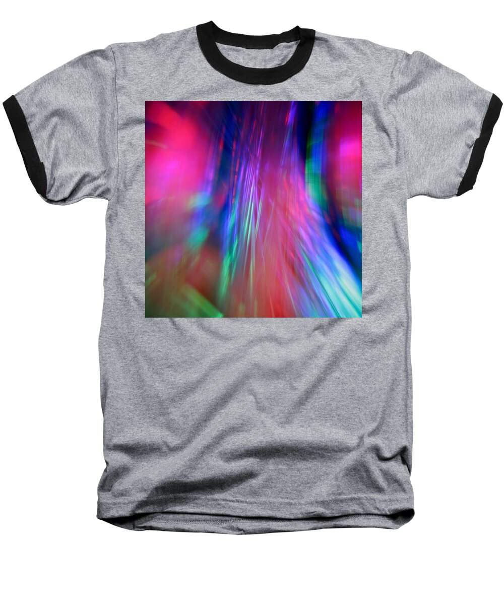 Abstract Baseball T-Shirt featuring the photograph New Sensation by Dazzle Zazz