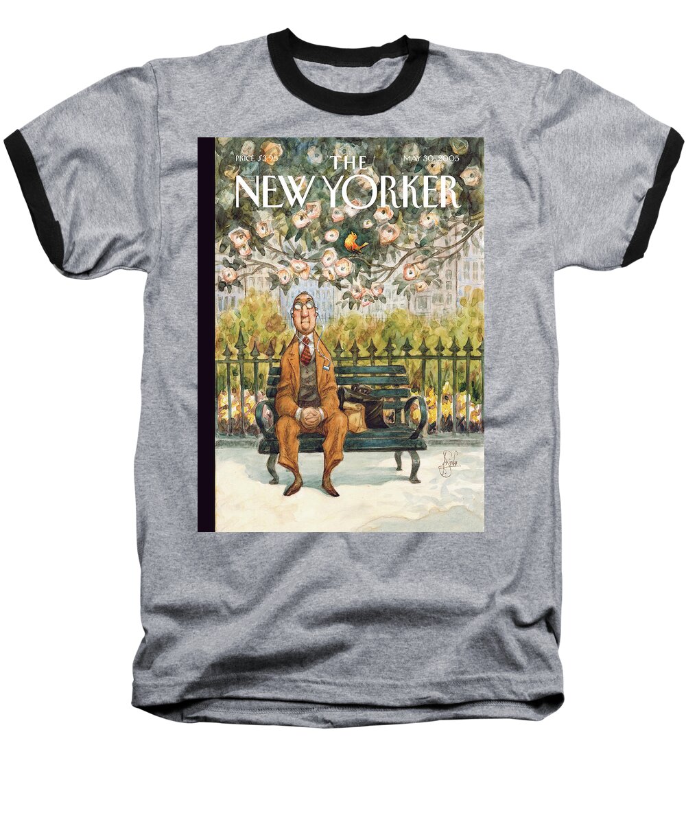  120940 Pde Peter De Seve Baseball T-Shirt featuring the painting The Song of Spring by Peter de Seve