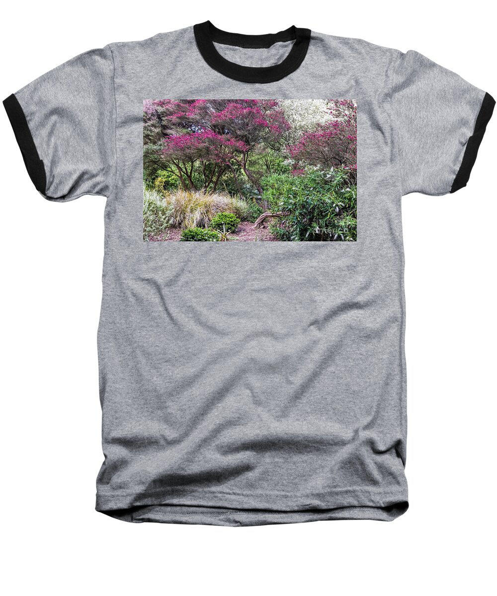 Botanical Garden Baseball T-Shirt featuring the photograph New Zealand Tea Tree II by Kate Brown