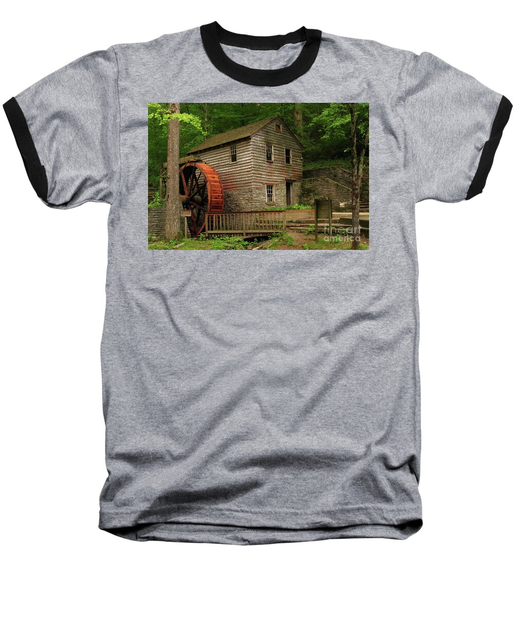 Old Baseball T-Shirt featuring the photograph Rice Grist Mill by Douglas Stucky