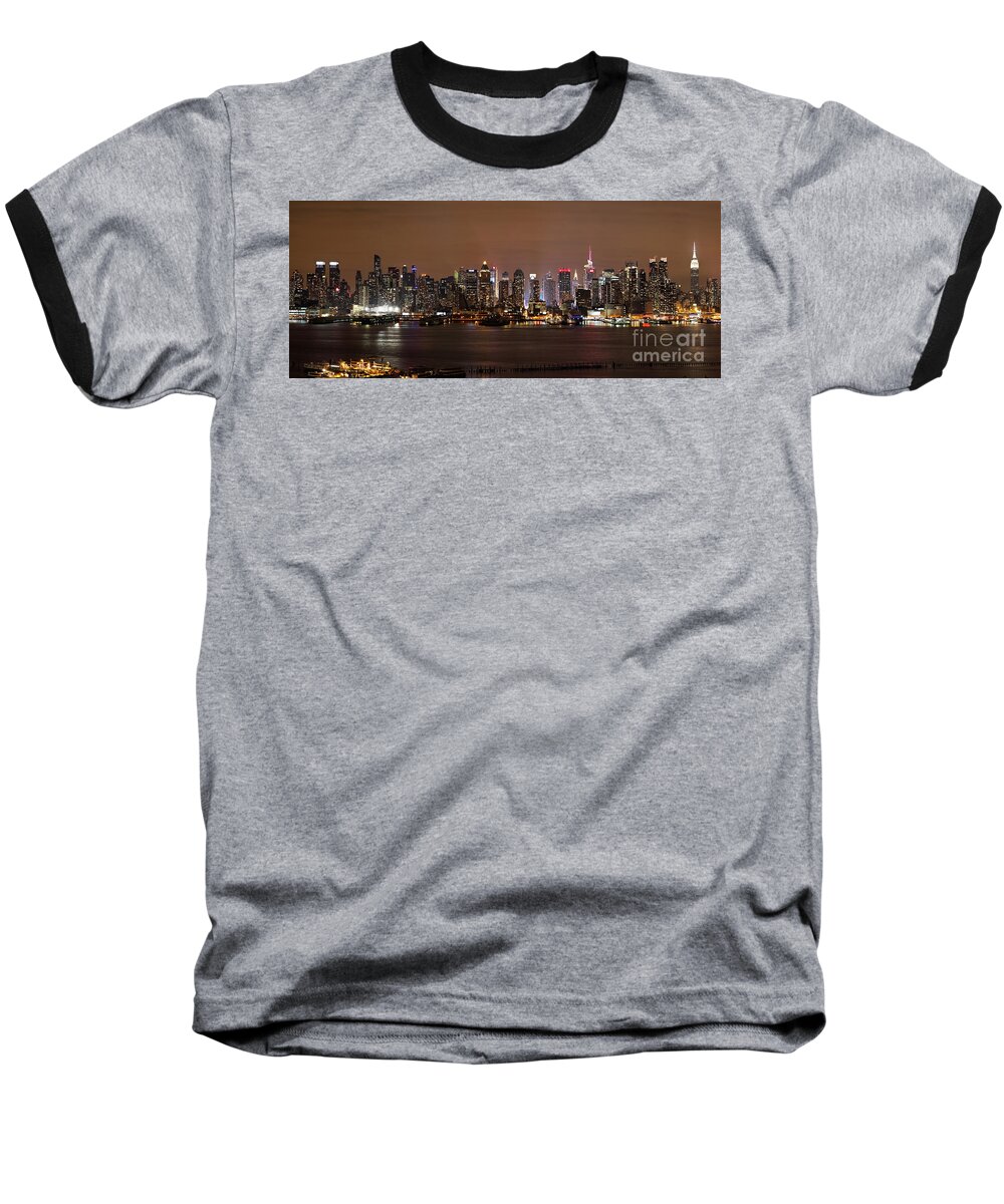 Nyc Baseball T-Shirt featuring the photograph NYC Skyline by Rick Kuperberg Sr