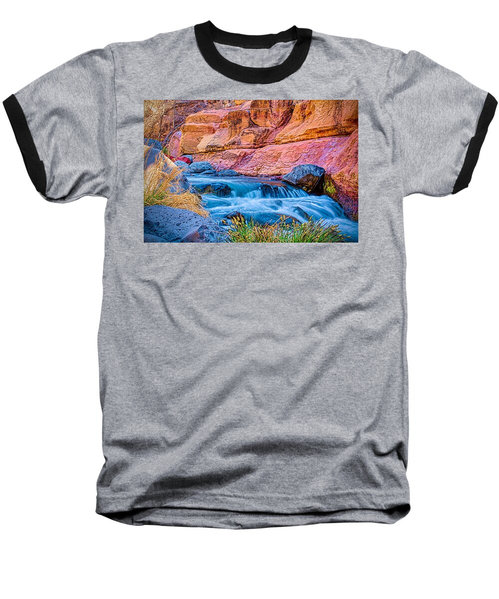 Fred Larson Baseball T-Shirt featuring the photograph Oak Creek in the Spring by Fred Larson