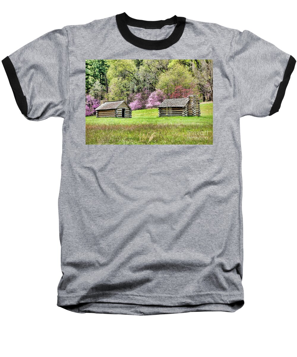 Valley Baseball T-Shirt featuring the photograph On a Hill at Valley Forge by Olivier Le Queinec