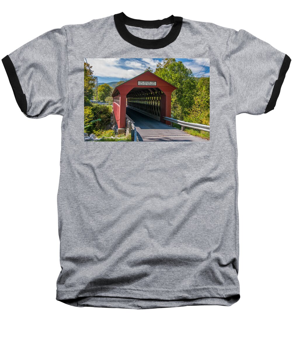 Arlington Vt Baseball T-Shirt featuring the photograph One Dollar Fine by Guy Whiteley