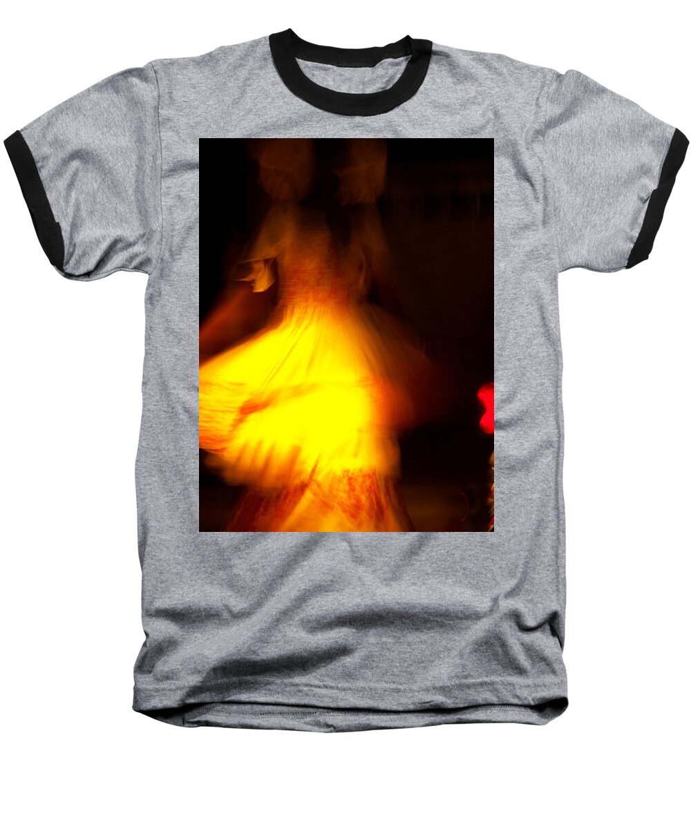Oshun Baseball T-Shirt featuring the photograph OSHUN and CHANGO by Cleaster Cotton