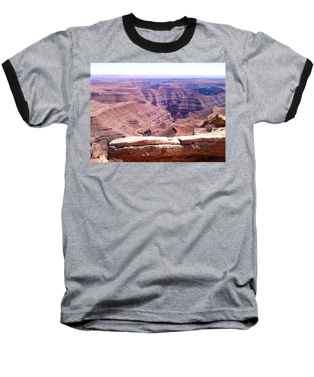 Landscape Baseball T-Shirt featuring the photograph Overlook Into the Layers of Time by Fortunate Findings Shirley Dickerson