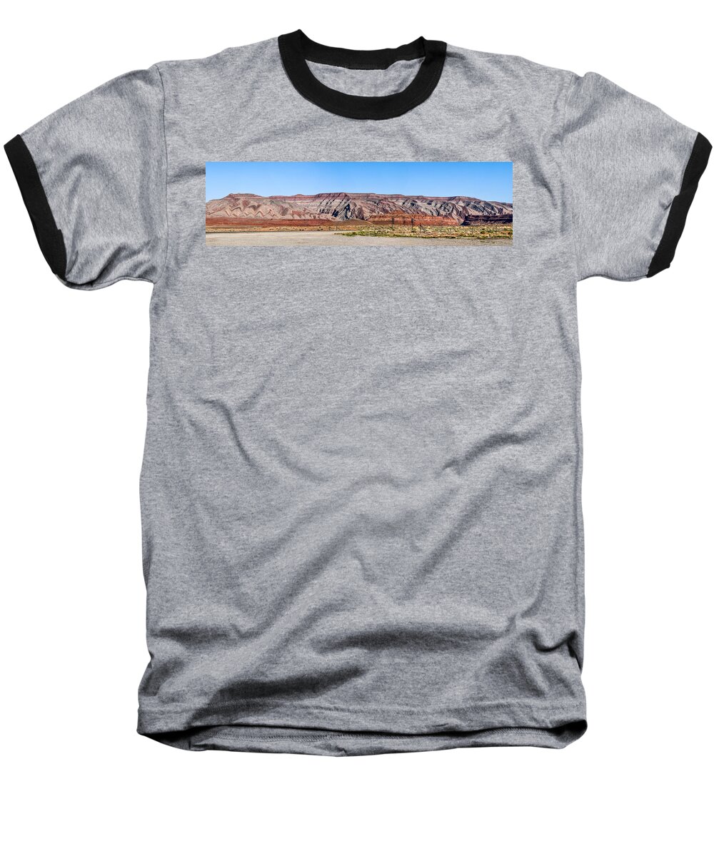 Painted Desert Mountain Baseball T-Shirt featuring the photograph Painted Desert Mountain by Daniel Hebard