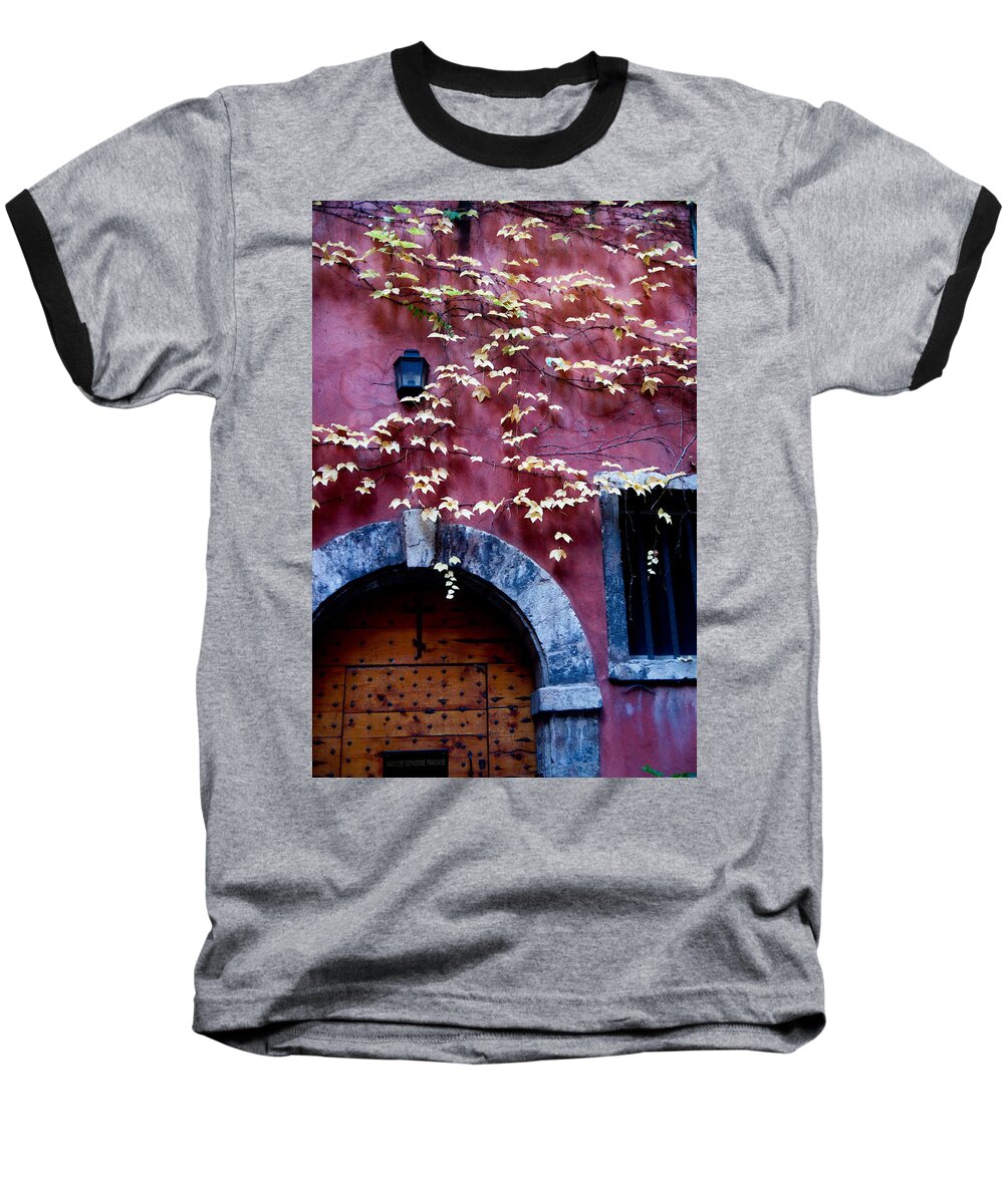 Door Baseball T-Shirt featuring the photograph Paroisse Orthodoxe by Kent Nancollas