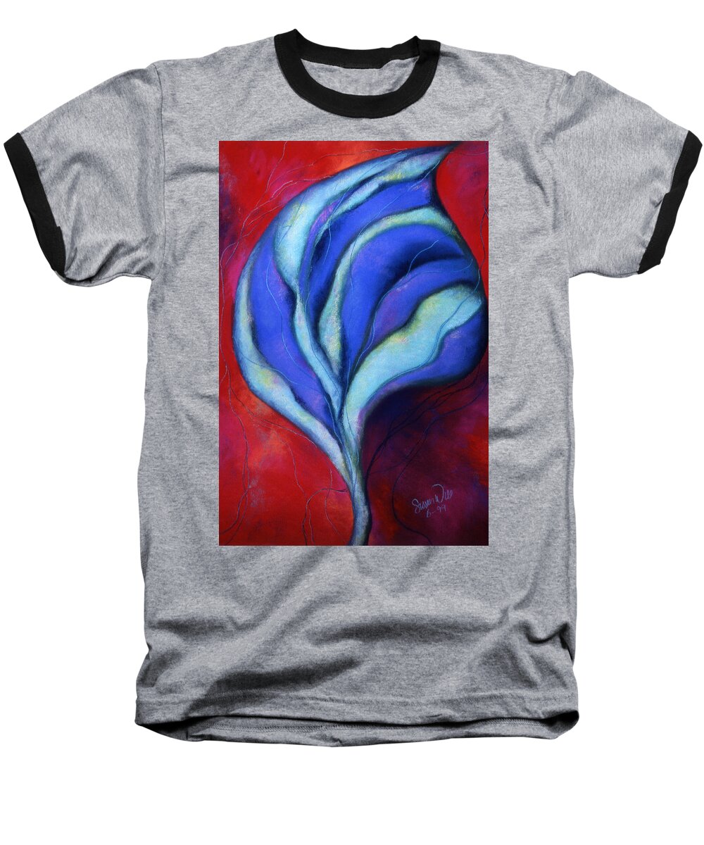 Abstract Baseball T-Shirt featuring the pastel Passion by Susan Will