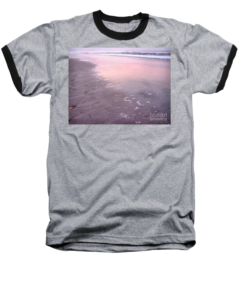 Landscape Baseball T-Shirt featuring the photograph Pastel Beach by Todd Blanchard