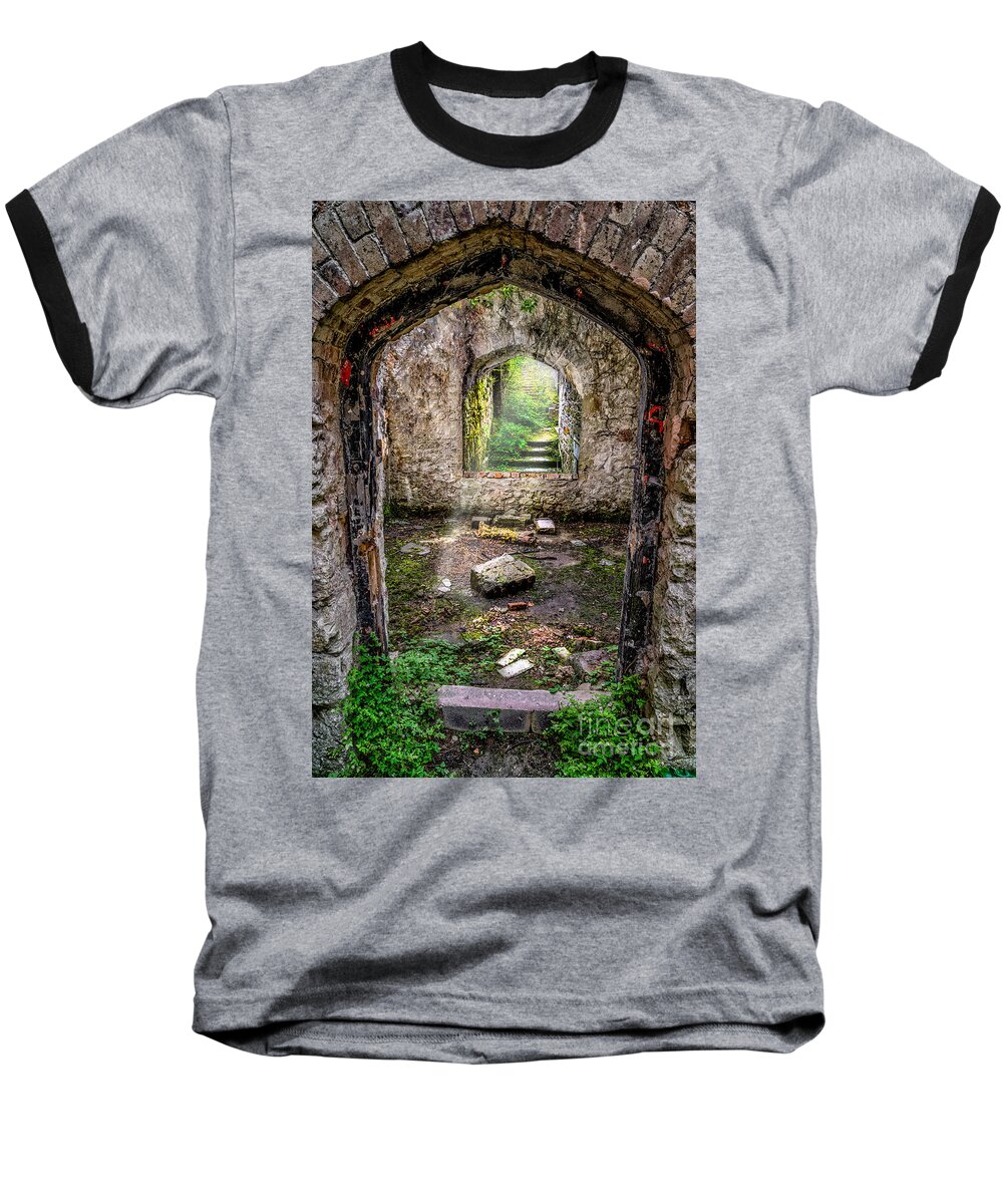 British Baseball T-Shirt featuring the photograph Path Less Travelled by Adrian Evans