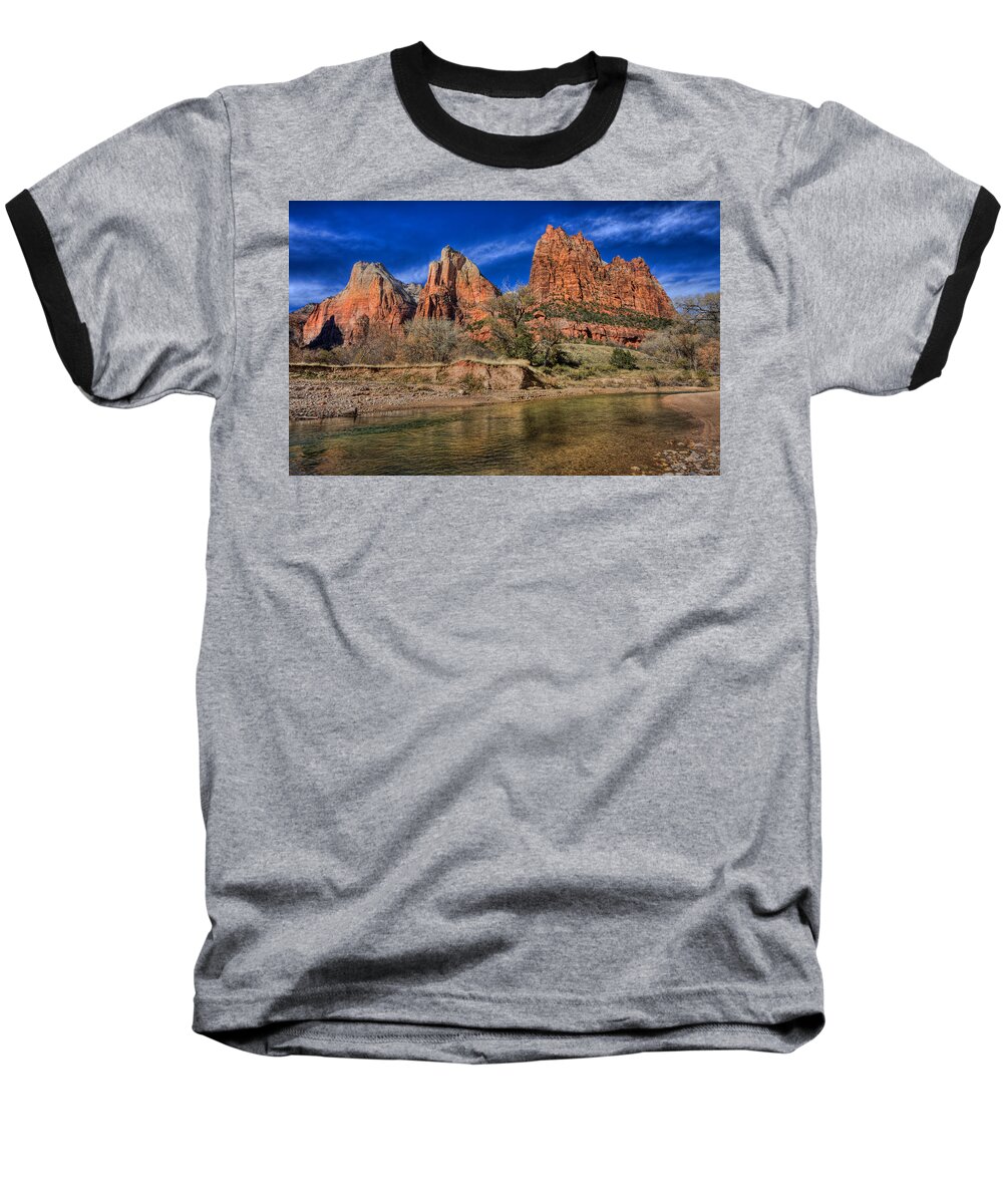 Zion Baseball T-Shirt featuring the photograph Patriachs by Beth Sargent