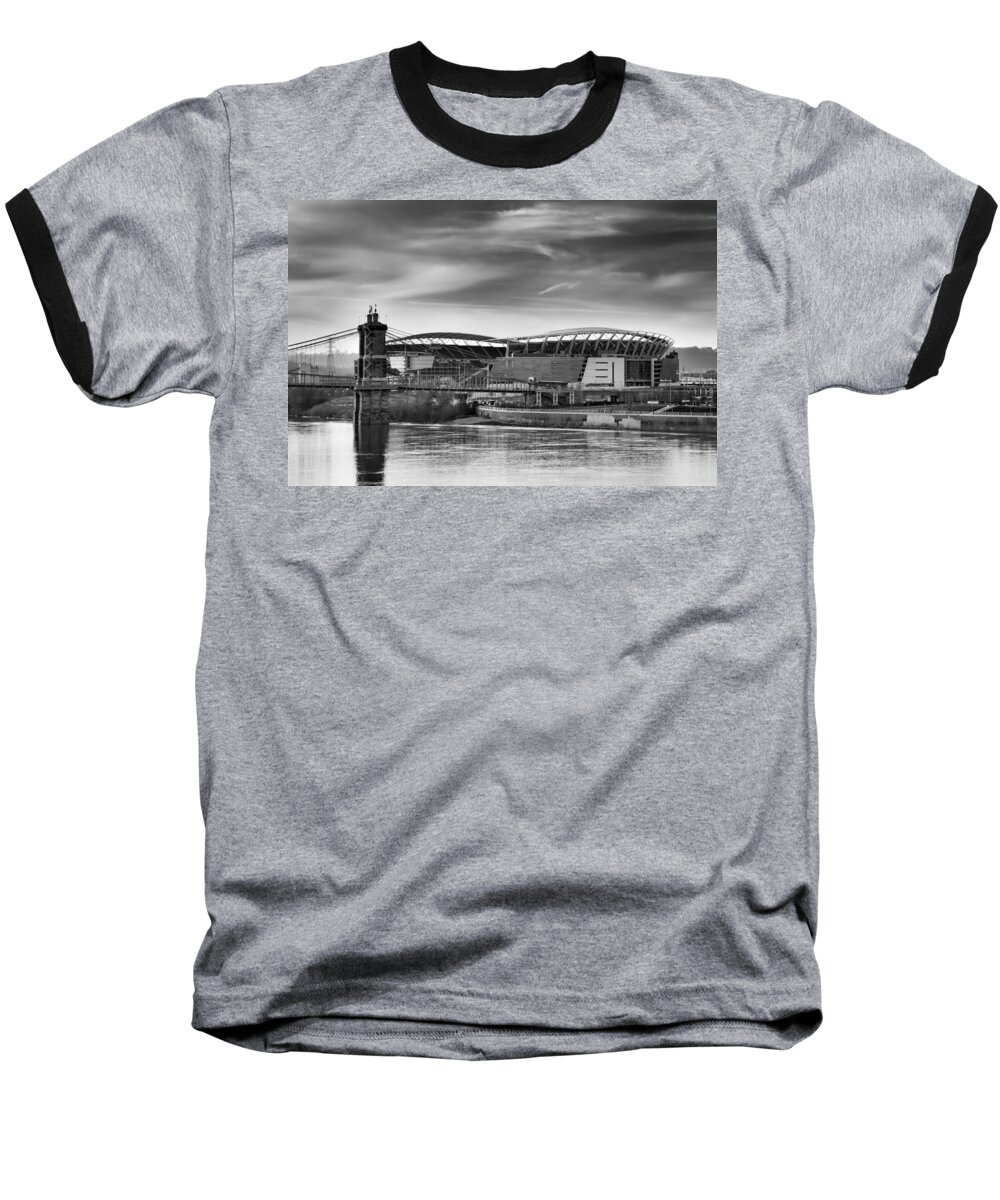 Bengals Baseball T-Shirt featuring the photograph Paul Brown Stadium by Ron Pate