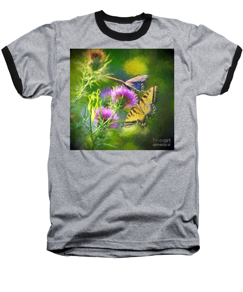 Butterfly Baseball T-Shirt featuring the photograph Peaceful Easy Feeling by Kerri Farley