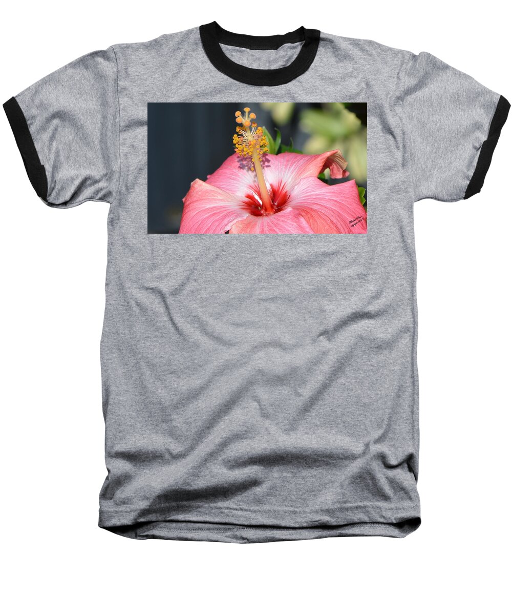 Flower Photograph Baseball T-Shirt featuring the photograph Peaceful Tingles - signed by Michele Penn