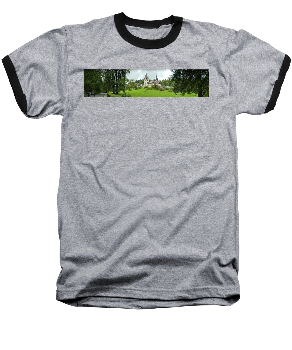 Photography Baseball T-Shirt featuring the photograph Peles Castle In The Carpathian by Panoramic Images