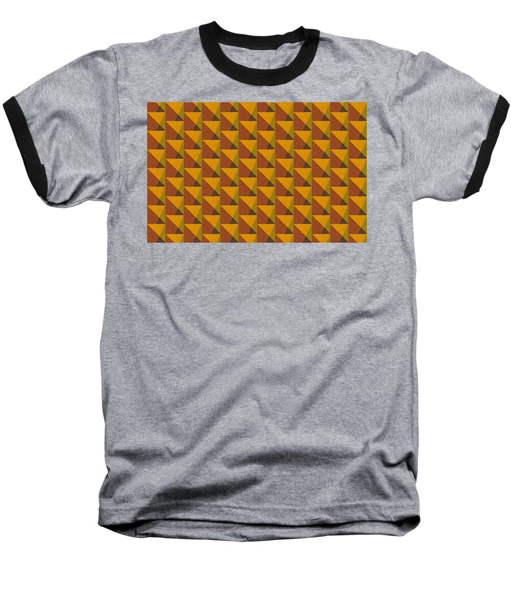 Abstract Baseball T-Shirt featuring the painting Perspective Compilation 10 by Michelle Calkins