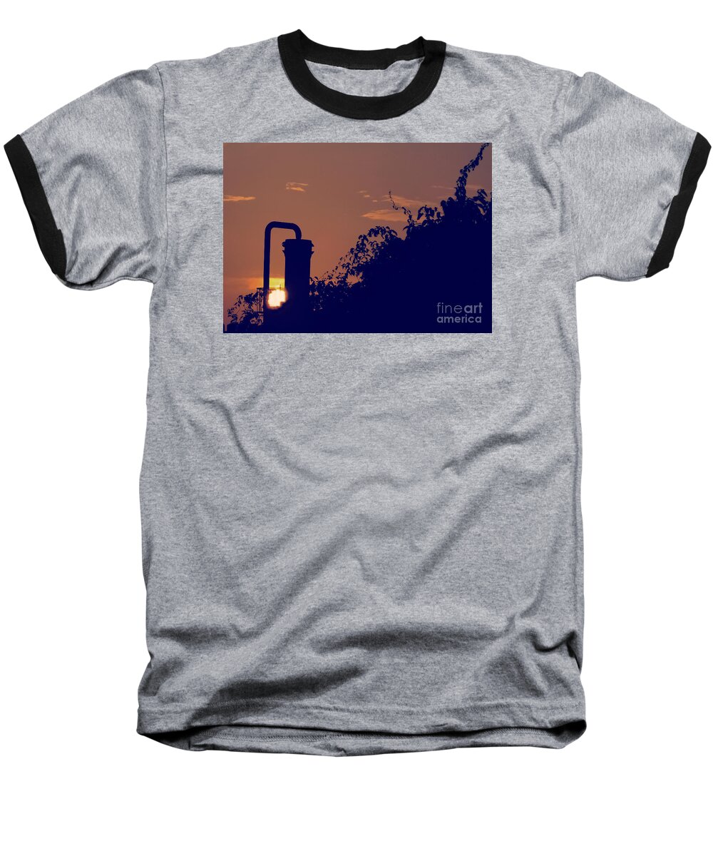 Sunset Baseball T-Shirt featuring the photograph Pittsburgh Sunset by Charlie Cliques