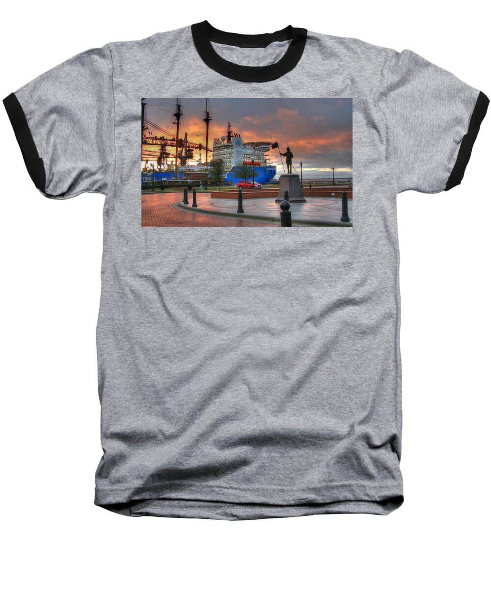 Maritime Baseball T-Shirt featuring the photograph Plaza De luna by David Troxel
