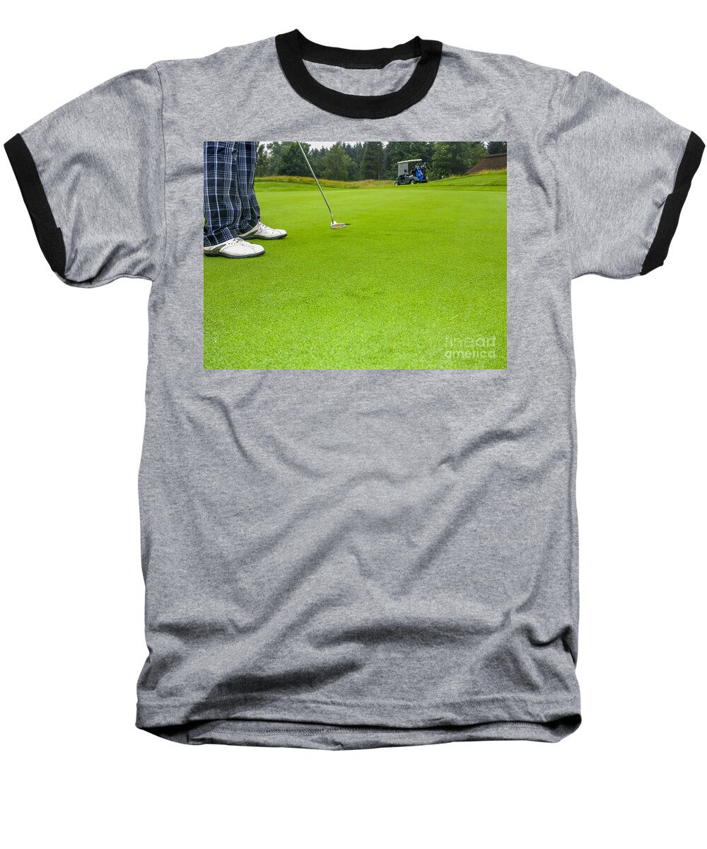 Background Baseball T-Shirt featuring the photograph Putting by Patricia Hofmeester
