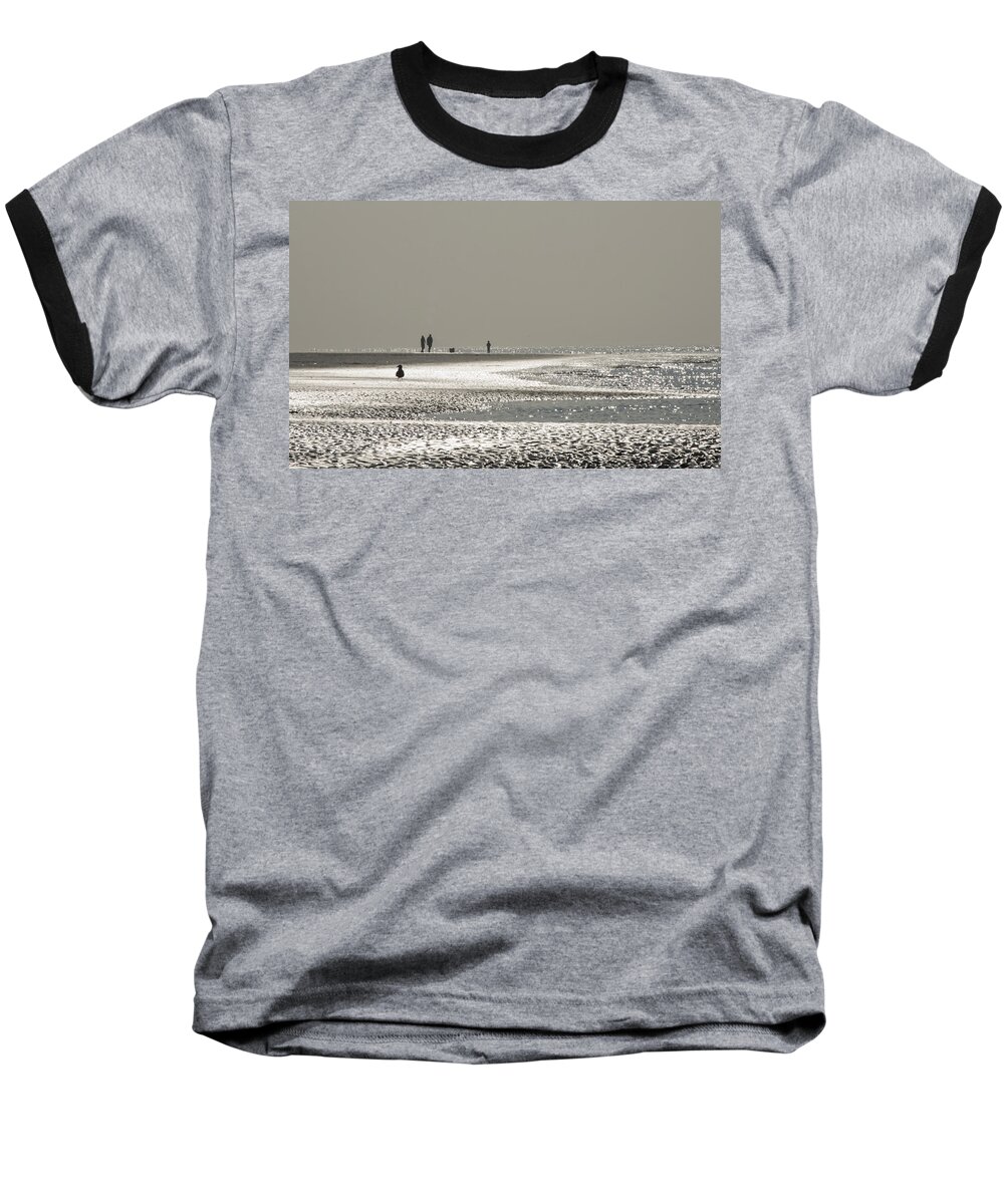 Seaside Baseball T-Shirt featuring the photograph Quick silver by Spikey Mouse Photography