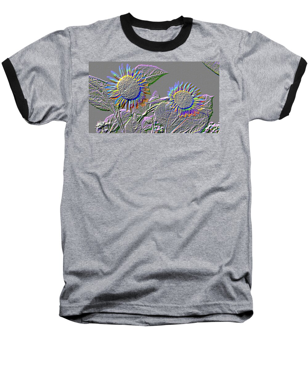 Multicolored Baseball T-Shirt featuring the photograph Rainbow Flower by Tom Wurl