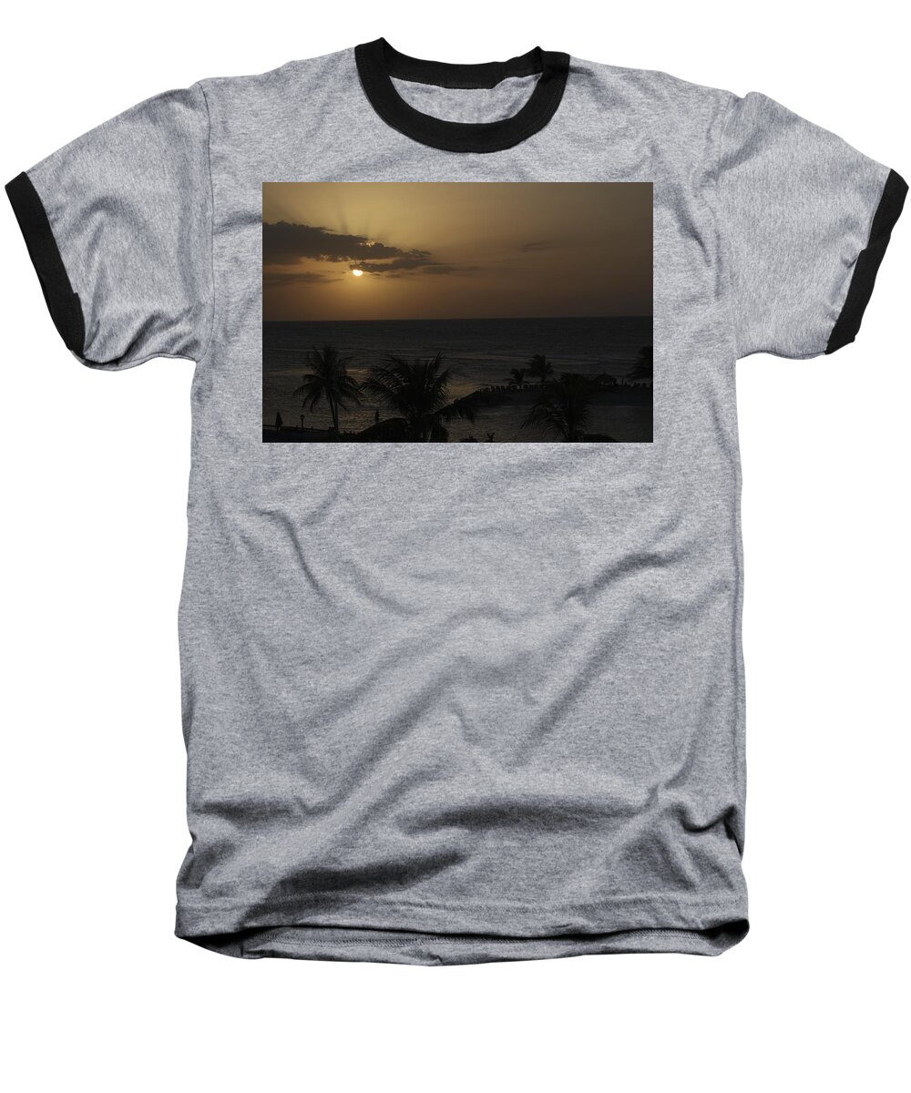 Sunset Baseball T-Shirt featuring the photograph Reaching for Heaven by Melanie Lankford Photography