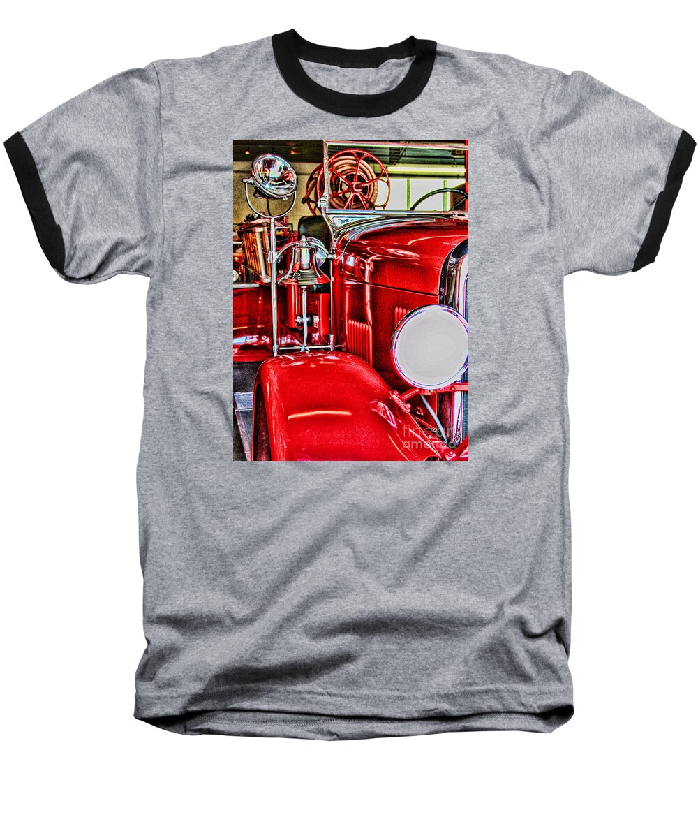 Firehouse Baseball T-Shirt featuring the photograph Ready For The Ring By Diana Sainz by Diana Raquel Sainz