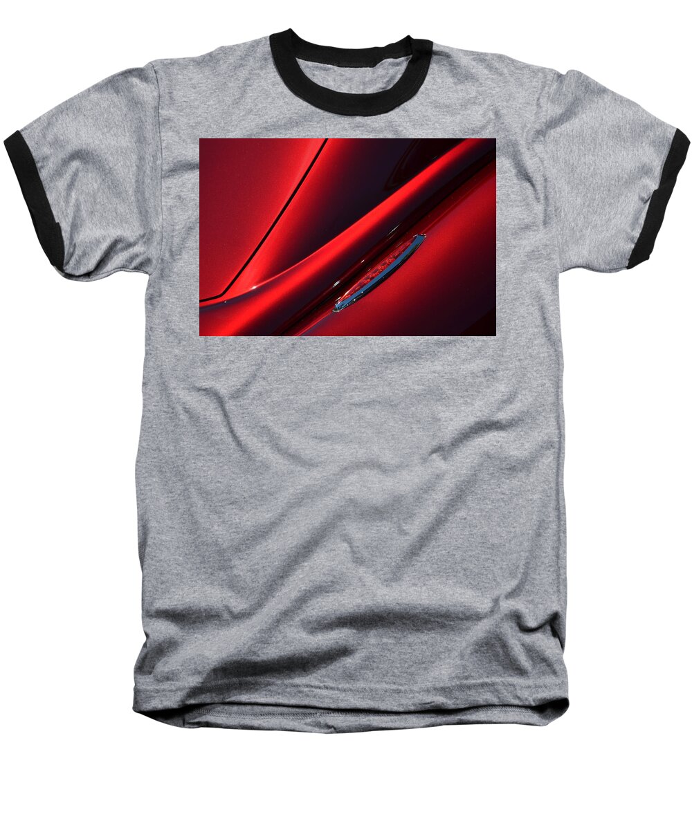  Baseball T-Shirt featuring the photograph RED by Dean Ferreira