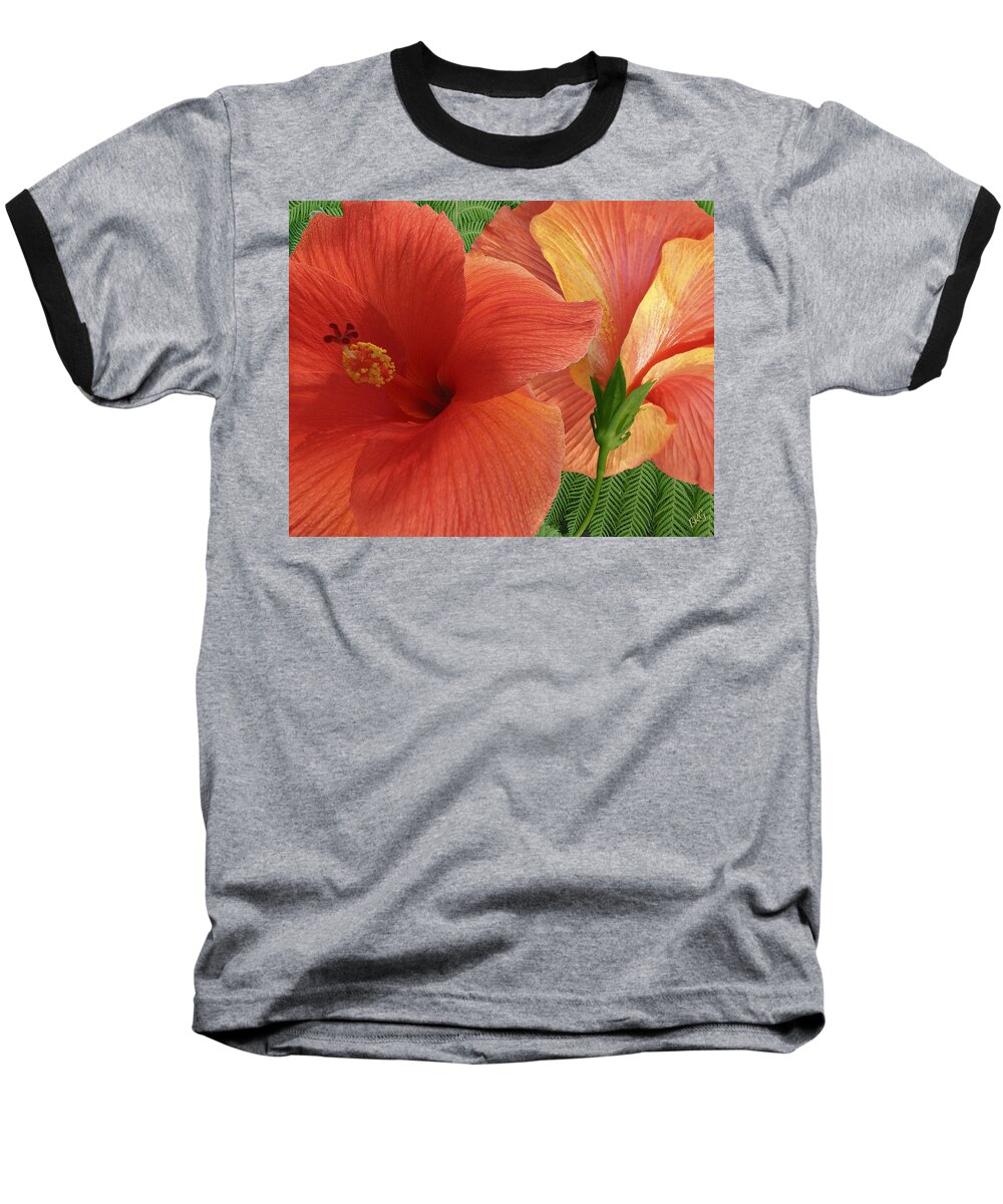 Red Hibiscus Baseball T-Shirt featuring the photograph Red Hibiscus by Ben and Raisa Gertsberg