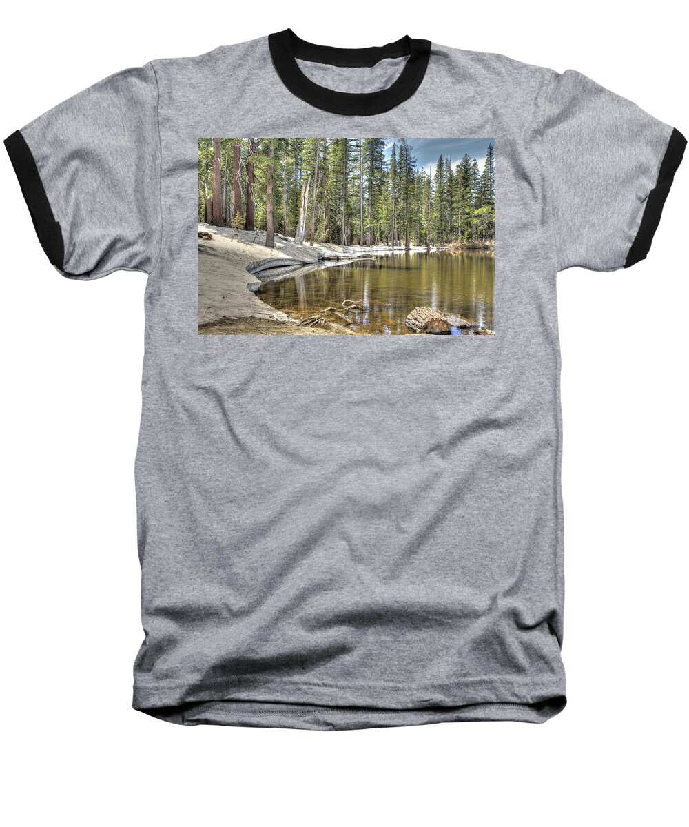 Carson Spur Baseball T-Shirt featuring the photograph reflecting pond 2 Carson Spur by SC Heffner