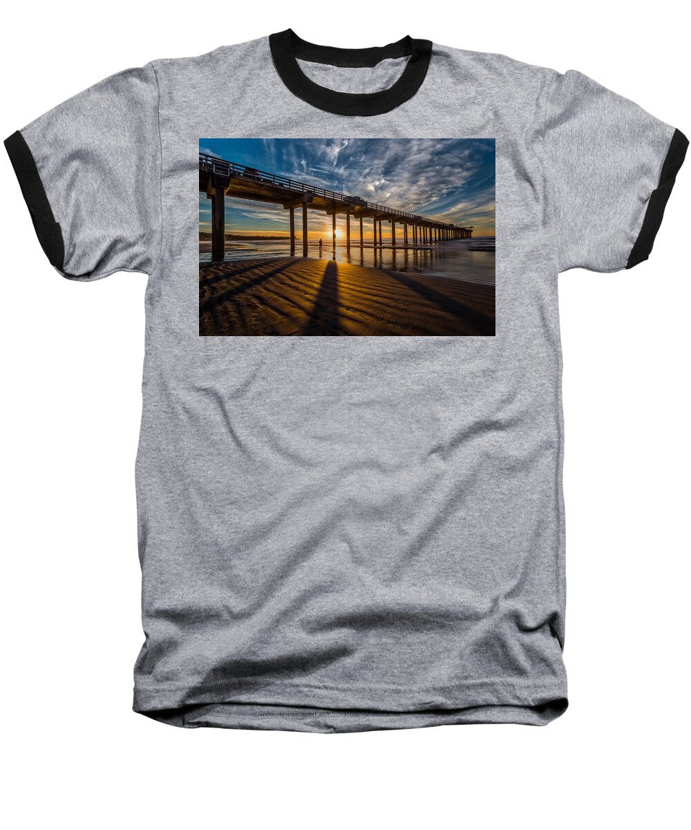 Architecture Baseball T-Shirt featuring the photograph Reflection and Shadow by Peter Tellone