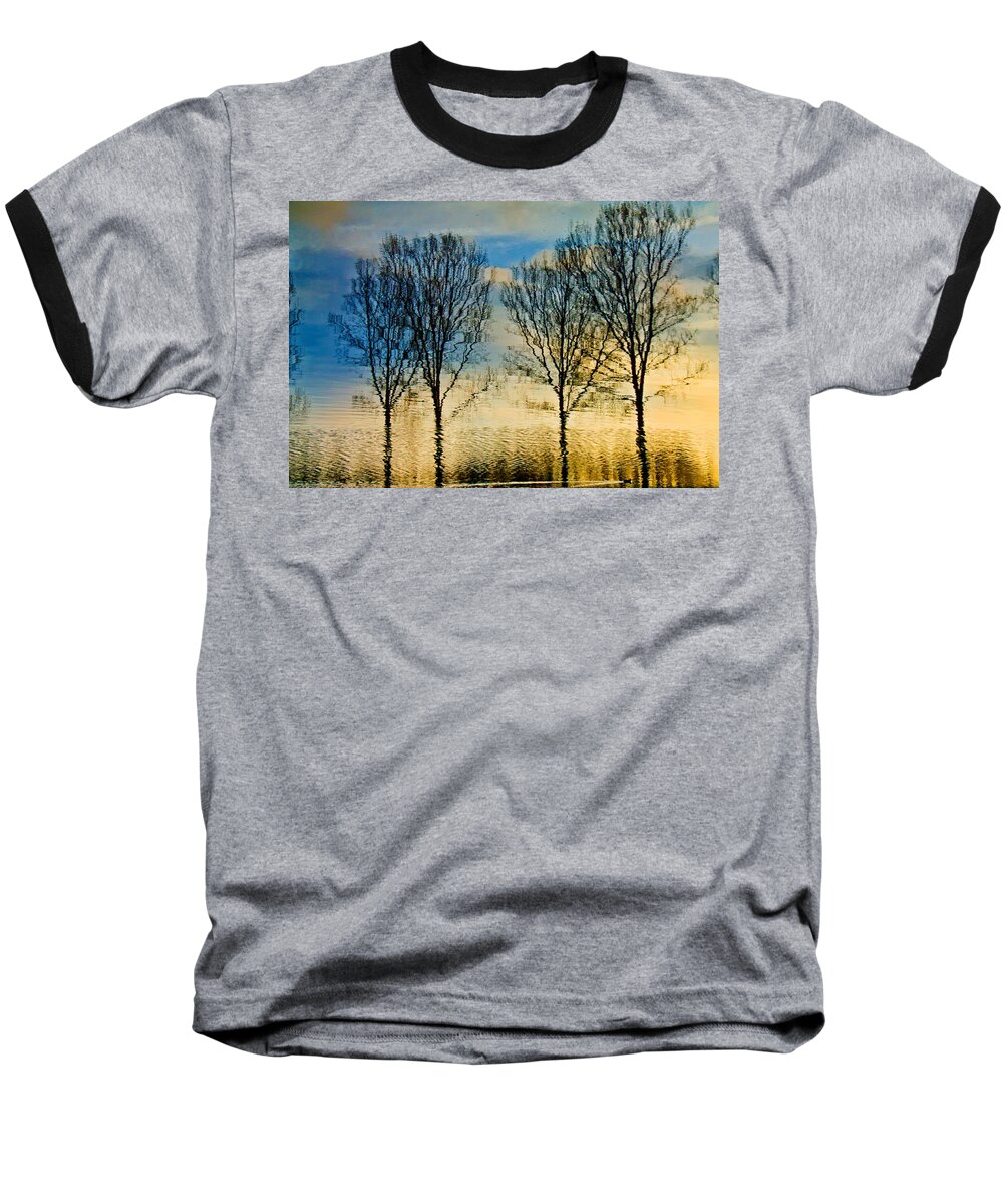Landscape Baseball T-Shirt featuring the photograph Reflections by Adriana Zoon