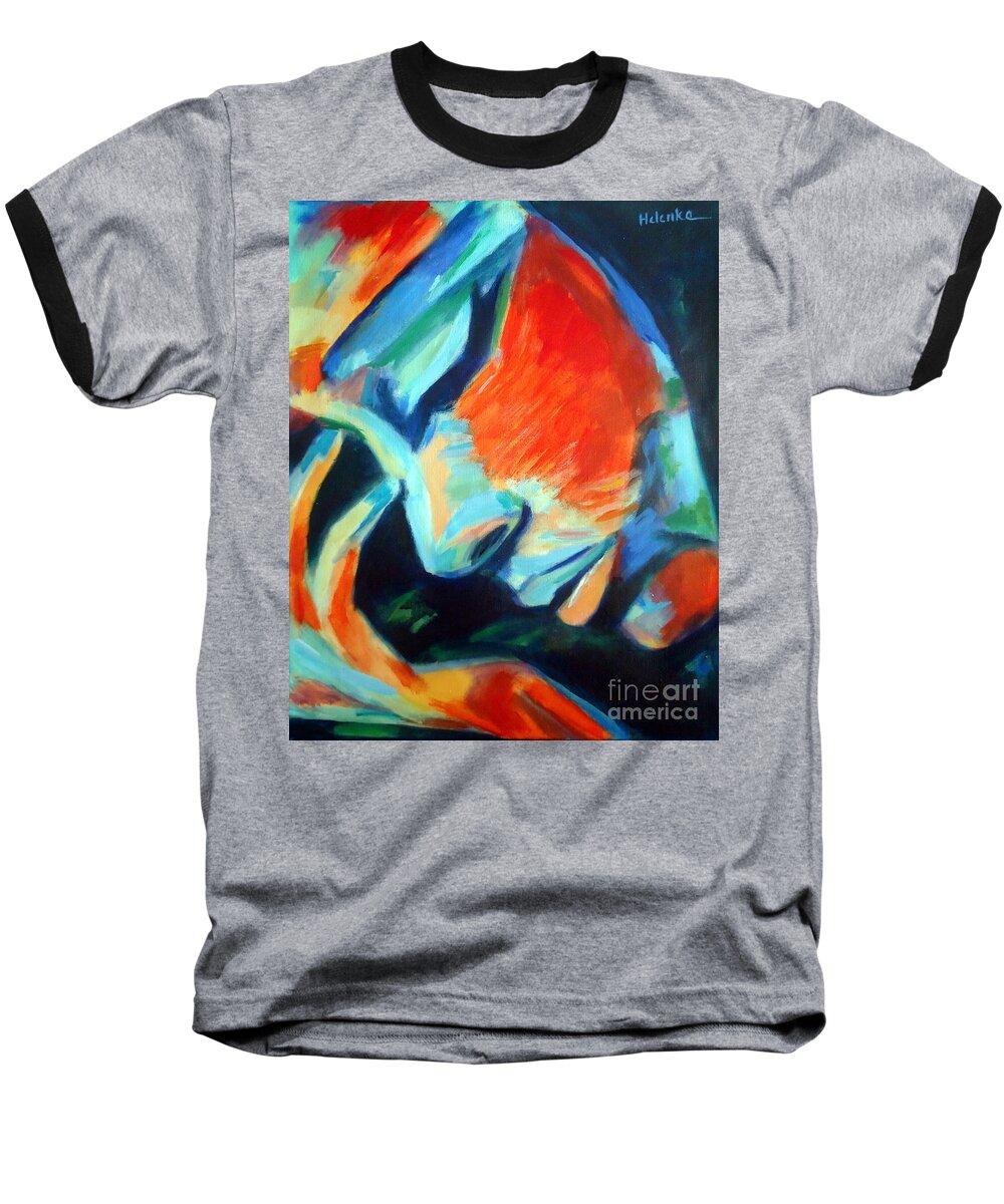 Art Baseball T-Shirt featuring the painting Reflections by Helena Wierzbicki