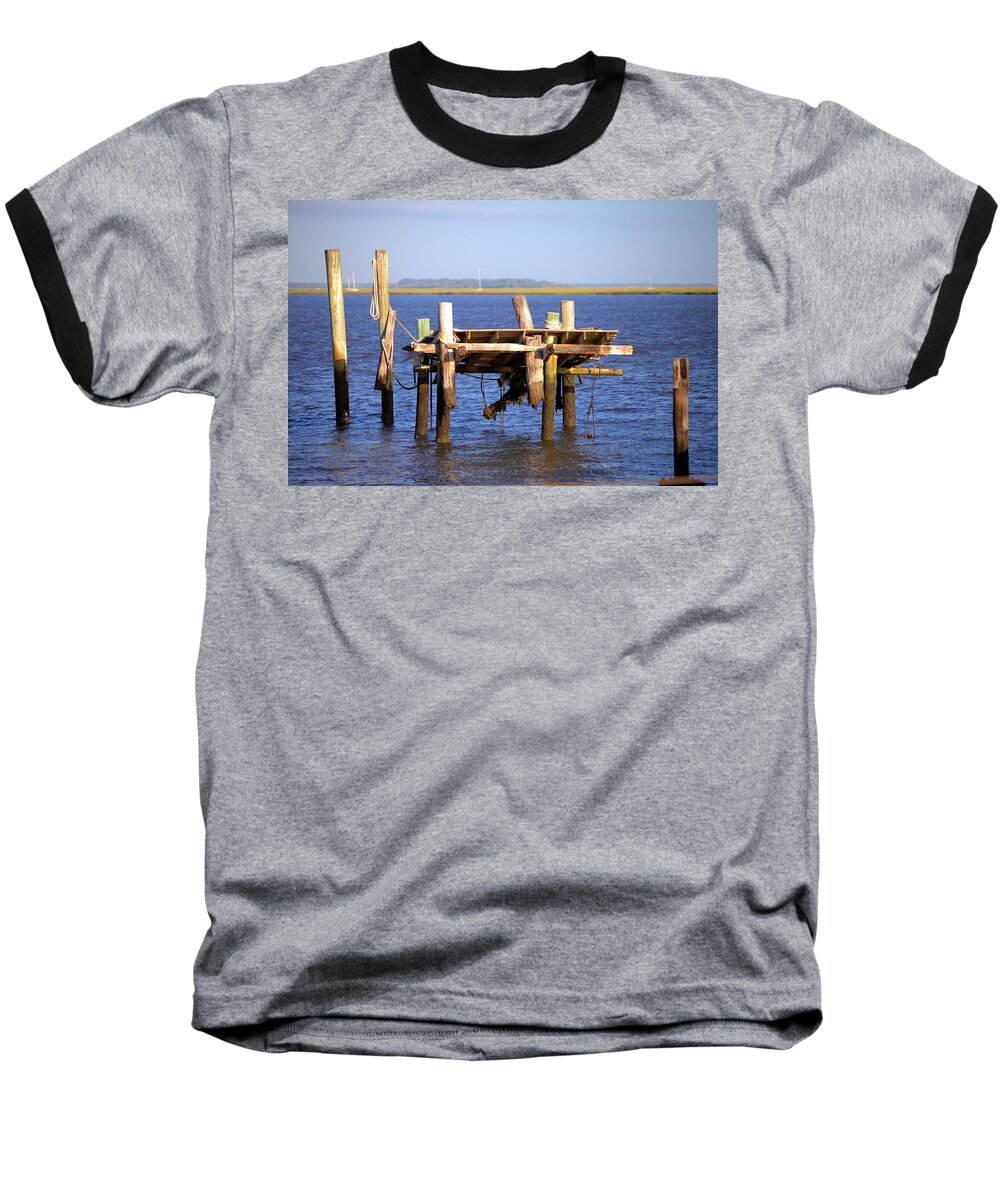 5662 Baseball T-Shirt featuring the photograph Remnants by Gordon Elwell
