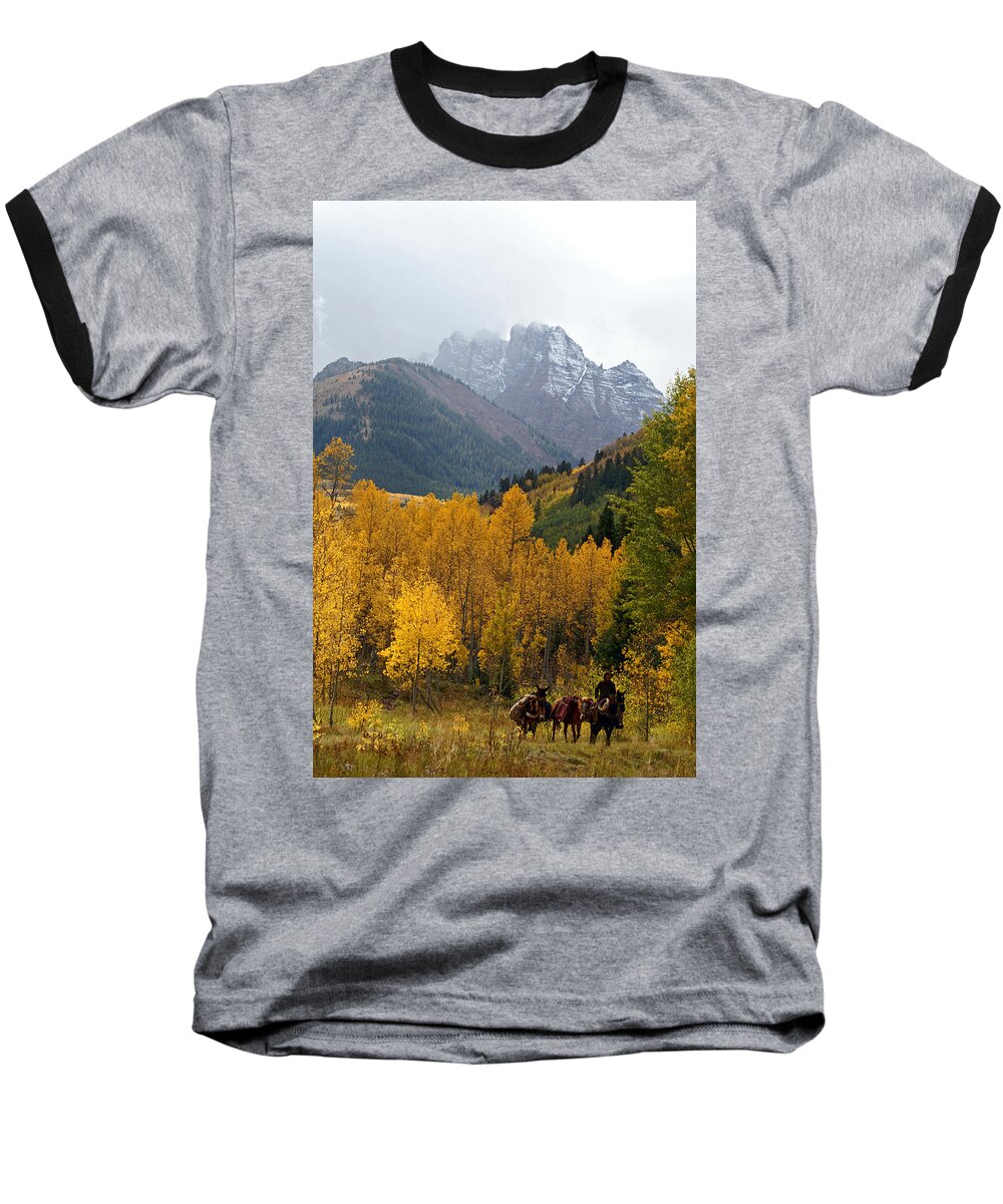 Colorado Baseball T-Shirt featuring the photograph Returning Home by Jeremy Rhoades