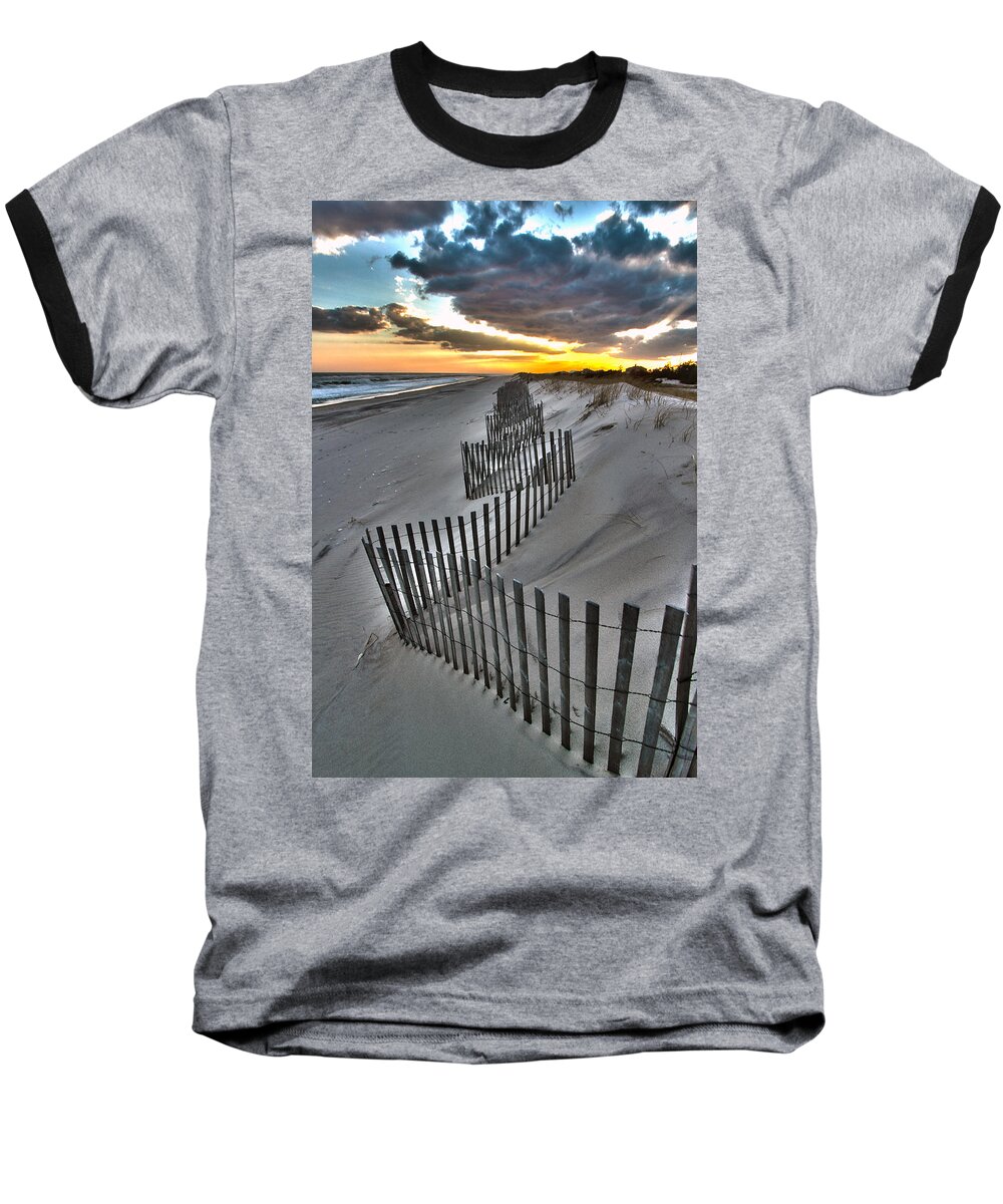 Rogers Beach Baseball T-Shirt featuring the photograph Rogers Beach First Day of Spring 2014 by Robert Seifert