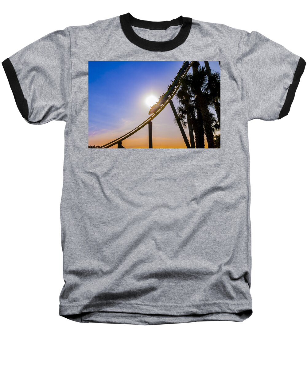 Roller Coaster Baseball T-Shirt featuring the photograph Roller coaster by Daniel Murphy