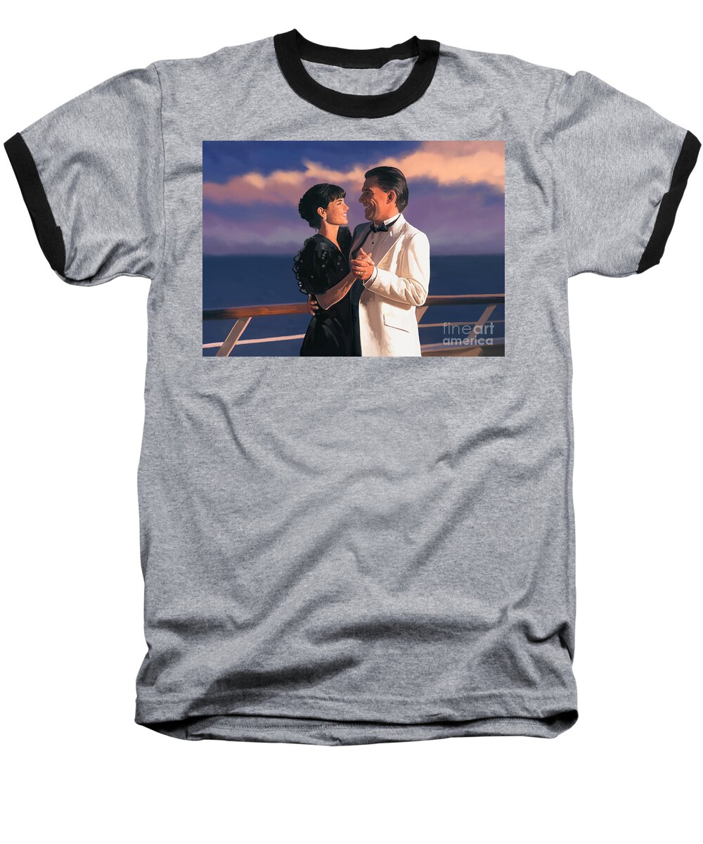 Romantic Baseball T-Shirt featuring the painting Romantic Cruise by Tim Gilliland