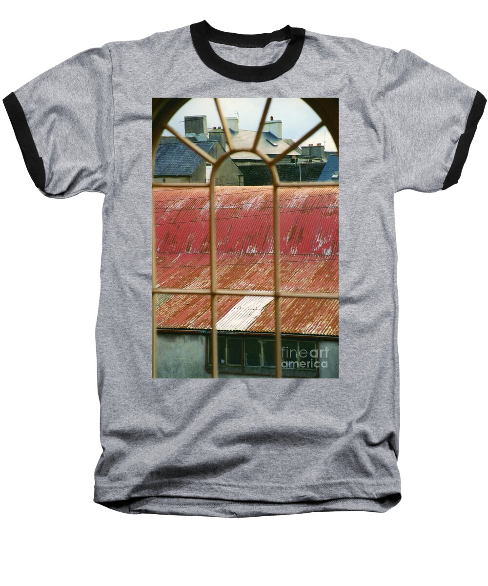 Corrick On Suir Baseball T-Shirt featuring the photograph Roof Tops by William Norton
