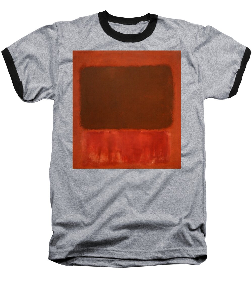 Mulberry Baseball T-Shirt featuring the photograph Rothko's Mulberry And Brown by Cora Wandel