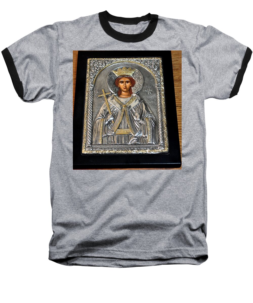 Russian Baseball T-Shirt featuring the photograph Russian Byzantin Icon by Jay Milo