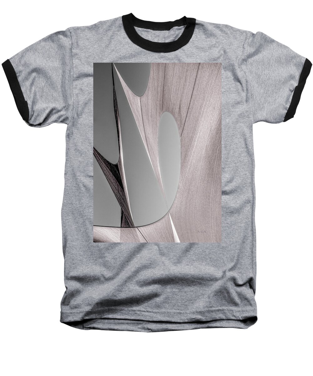 Abstract Baseball T-Shirt featuring the photograph Sailcloth Abstract Number 2 by Bob Orsillo