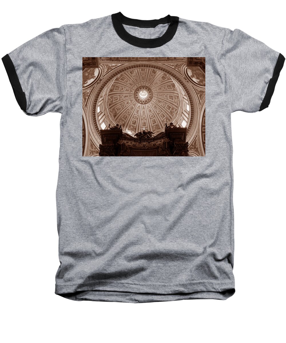 Saint Peters Baseball T-Shirt featuring the photograph Saint Peter Dome by Michael Kirk